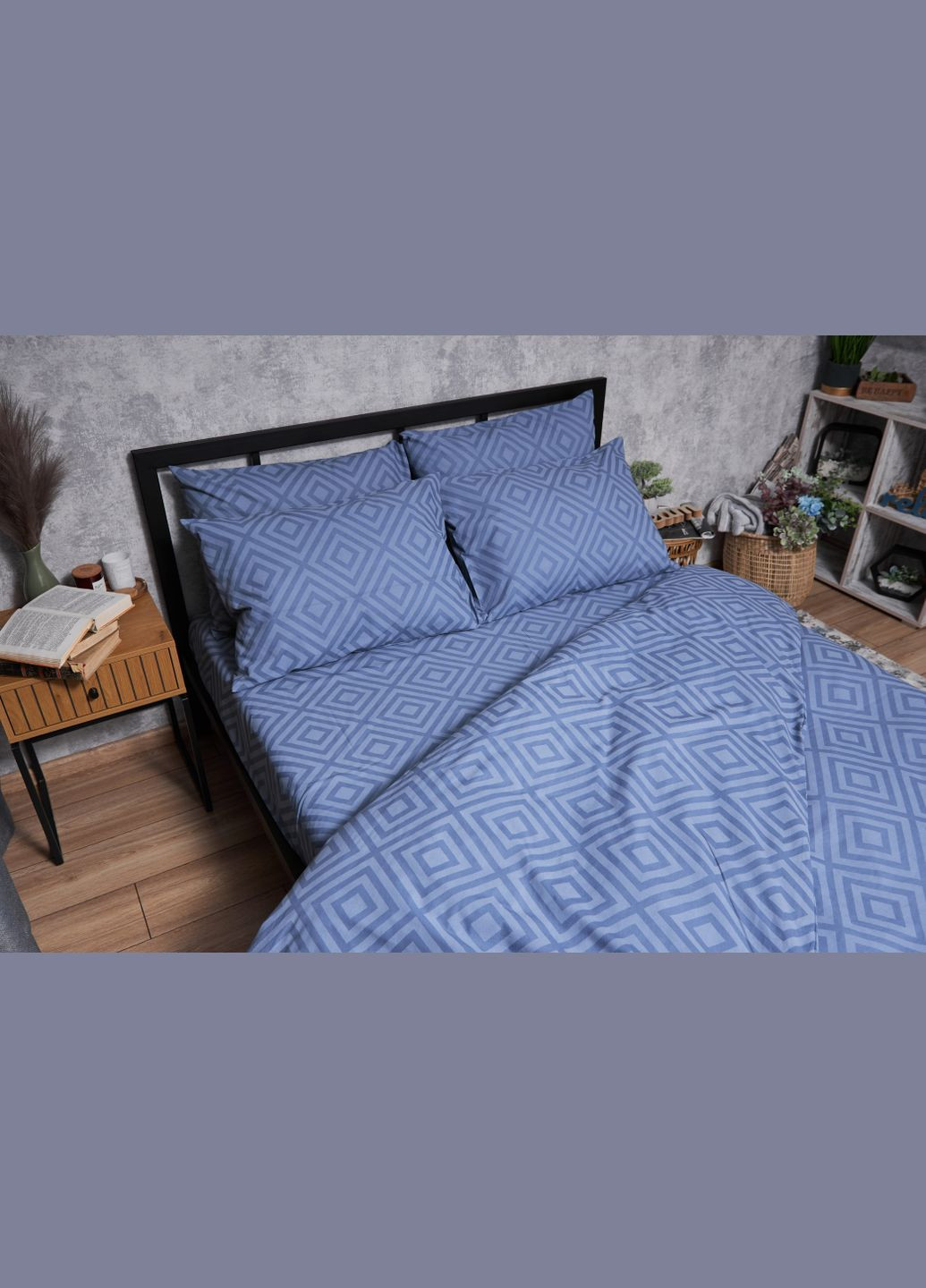 Комплект постільної білизни Бязь Gold Люкс «» Сімейні 160х220х2 наволочки 4х50х70 (MS-820004653) Moon&Star Crystal (293148086)