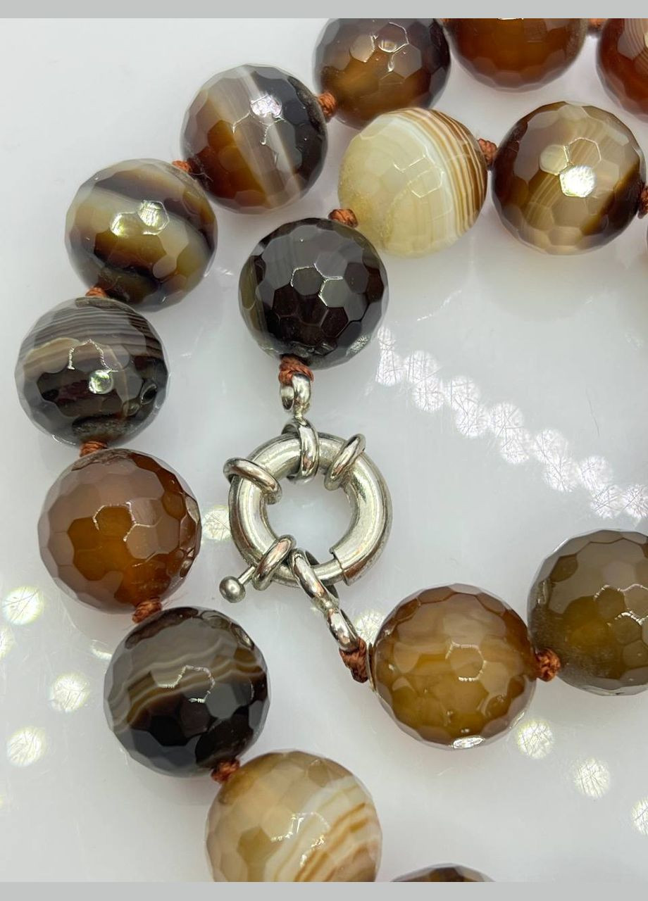 Намисто агат 14 мм 44 см No Brand (292014158)