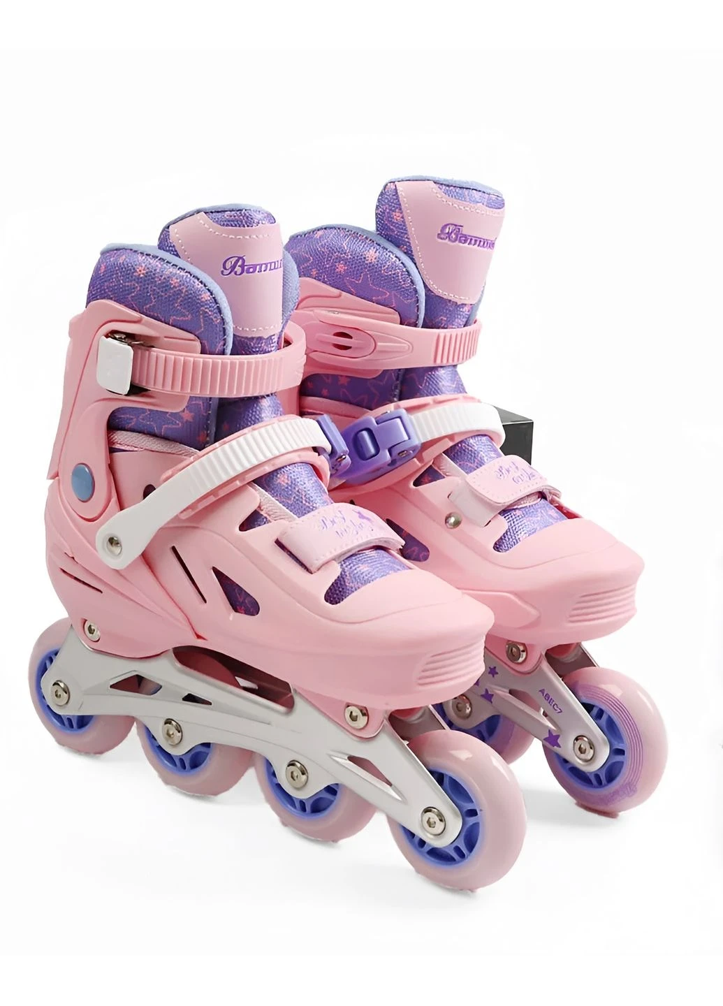 Комплект роликів із захистом 70-405 М колеса PU, що світяться. Multicolor (розмір ) (186062) Best Roller (381857799)