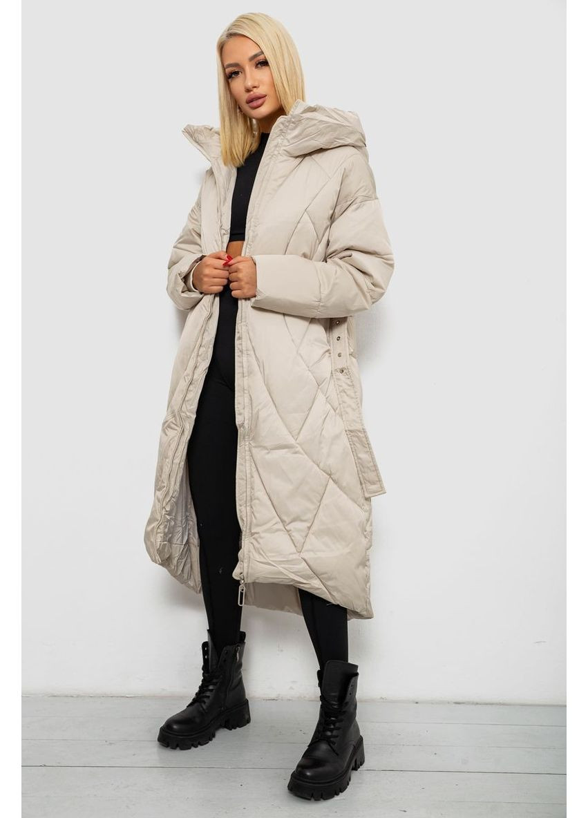 Светло-бежевая куртка женская зимняя,, 244r5618 Ager