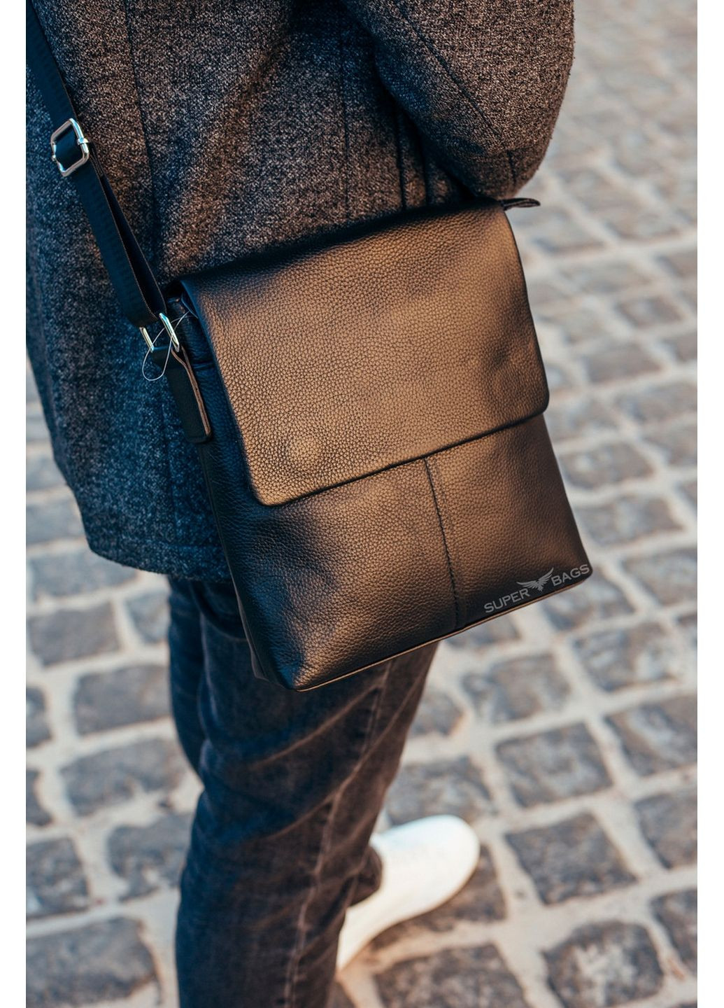 Чоловіча шкіряна сумка через плече Tiding Bag (289456651)