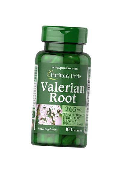Валеріана лікарська, Valerian Root 265, Puritan's Pride 100капс (71367111) Puritans Pride (322723683)