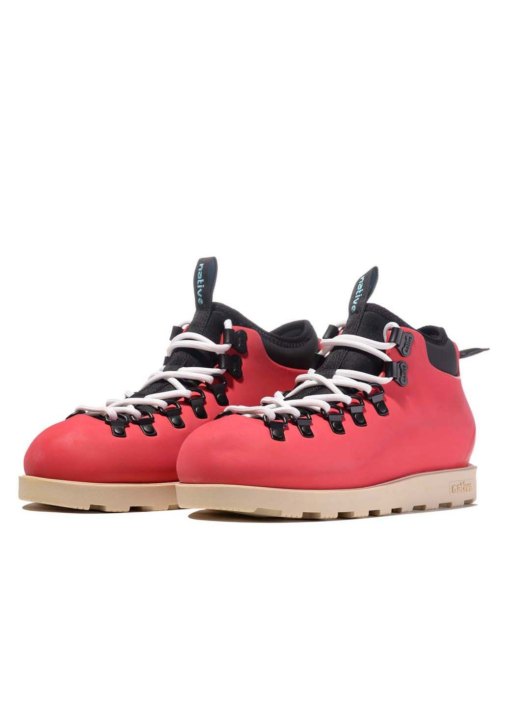 Красные осенние ботинки Native