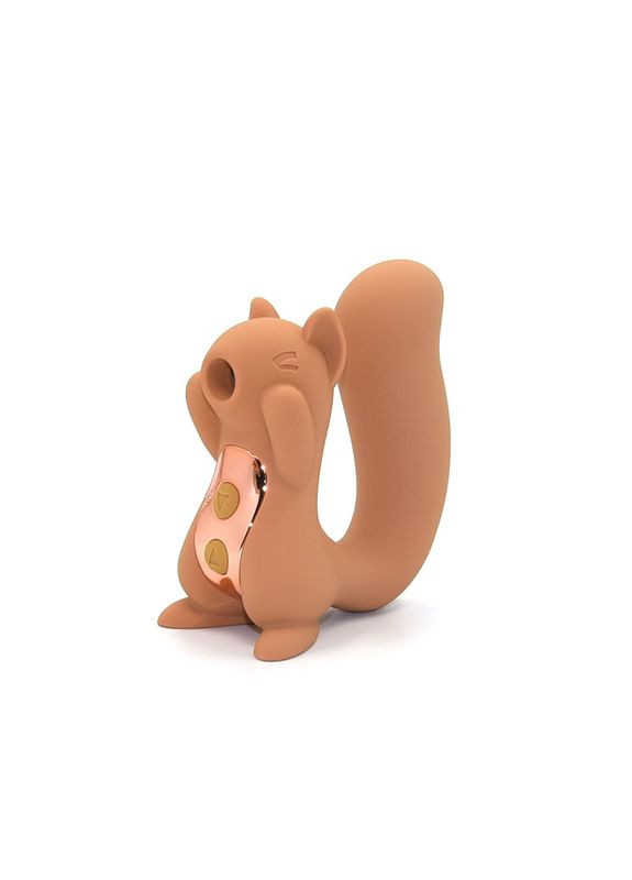 Вібратор вакуумний у формі білочки, 5 режимів, бежевий Sweet Em (372150634)