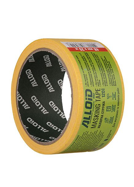 Лента малярная 48мм х 20м, 120мкм (MT-1204820) Alloid (347603706)