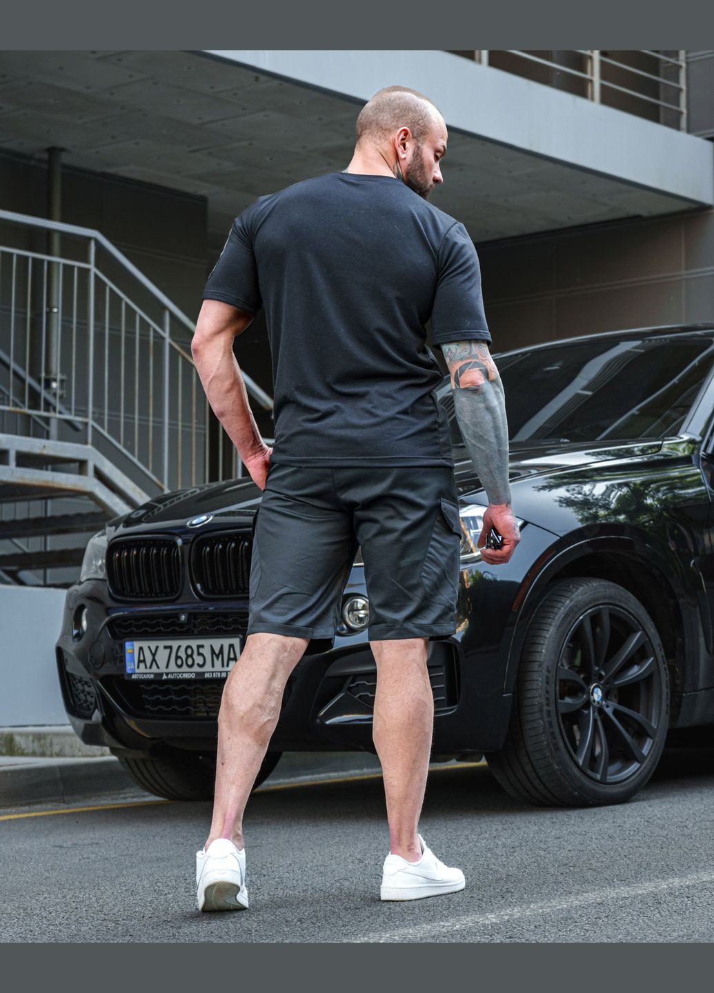 Чорна футболка тактична чорна No Brand футболка