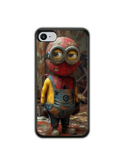 Чохол для Apple Iphone 7 Міньйон spider-man Чорний No Brand (302086059)