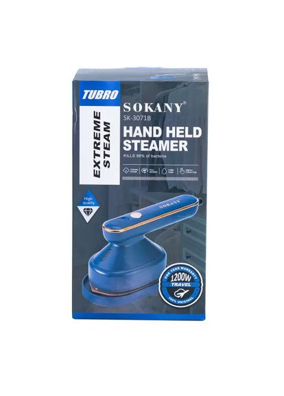 Відпарювач ручний 1200 Вт компактний для поїздок та відряджень парогенератор для одягу ProDobro (364192228)