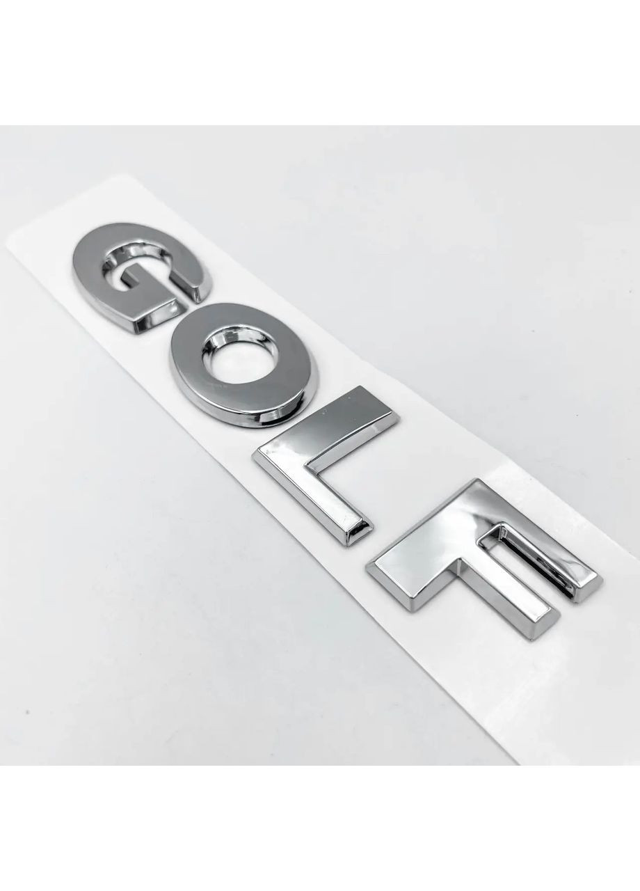 Емблема напис Golf для (2002-2020р) Хром 121x26 мм (на скотчі) 5G9853687 2ZZ Volkswagen (369610424)