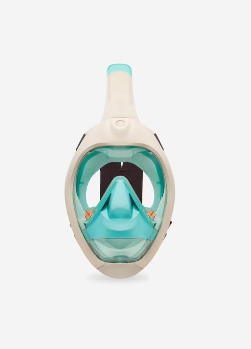 Повнолицьова Маска для Плавання, Пірнання, Снорклінгу М'яка Носова Частина Easybreath 900 S/M Білий Subea (336550128)