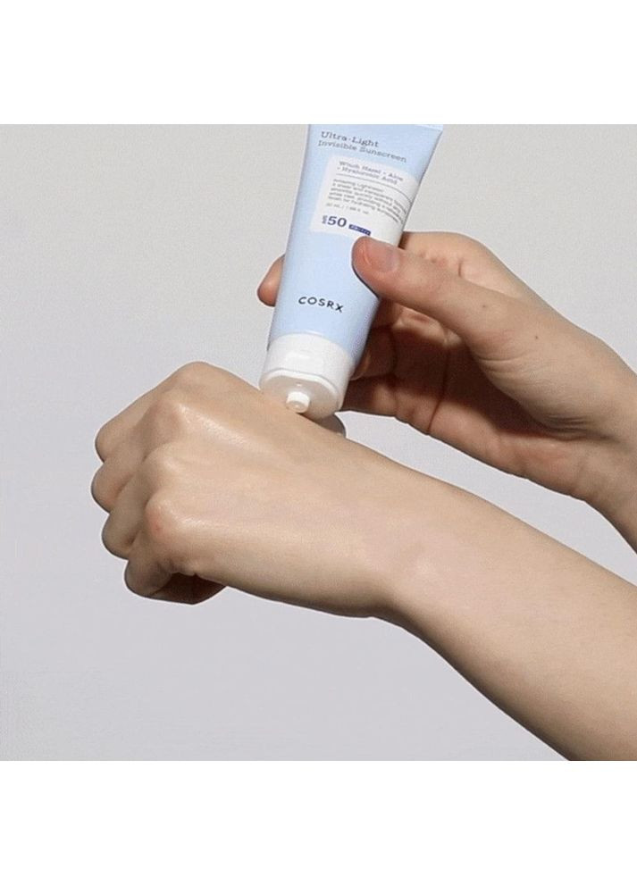 COSRX Сонцезахисний крем Ultra Light Invisible SPF50+ PA++++ 50 мл — Крем, Південна Корея (357212976)