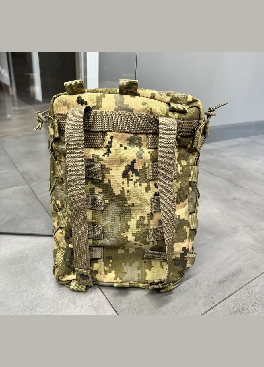 Підсумок-рюкзак сухарний на плитоноску з Моллі, Піксель,, Cordura 1000D, сумка сухарна тактична, сумка сухарка армійська WinTac (338625058)