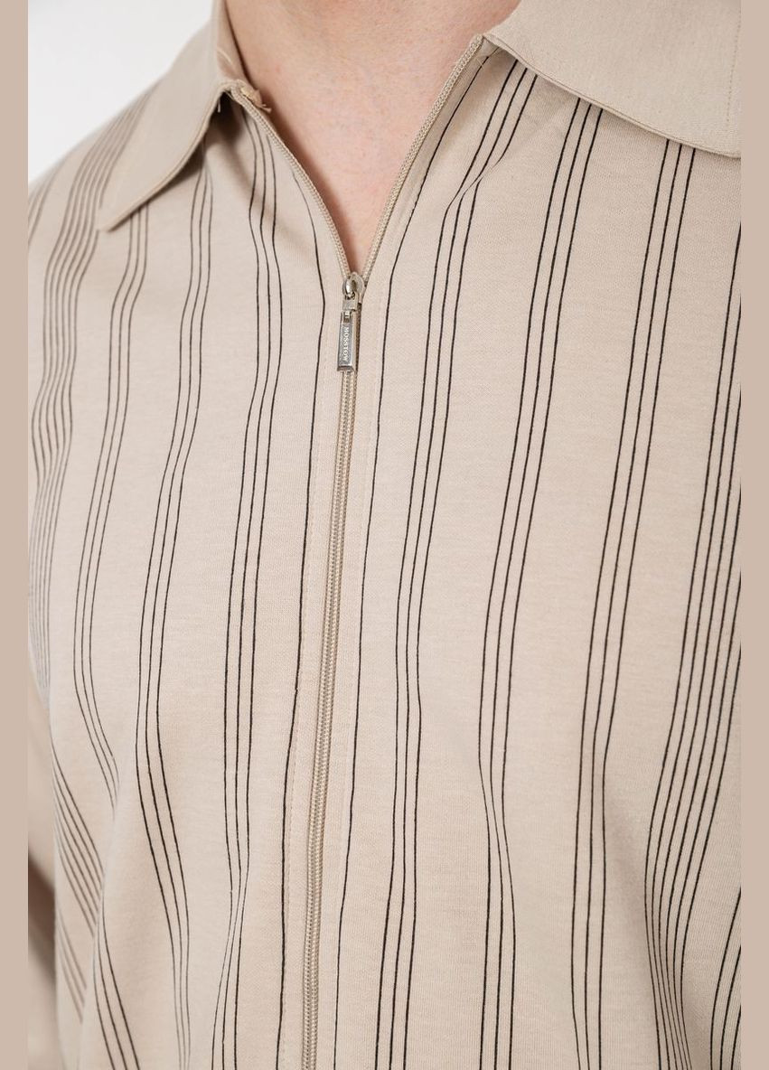 Кофта мужская на молнии в полоску,, 238R123 Ager (329742376)