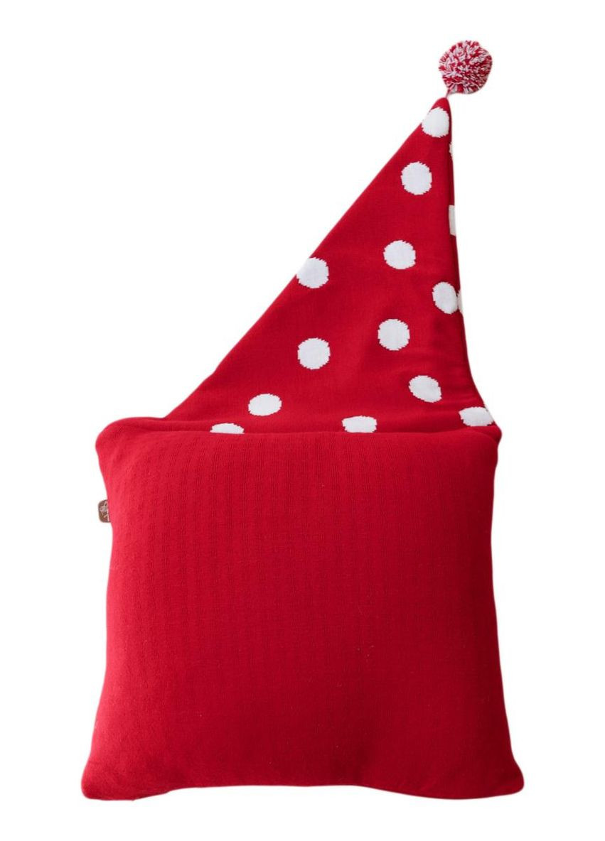 Декоративна наволочка Сніговик у ковпаку новорічна подушка для святкового декору Різдвяна наволочка ProDobro (369365359)