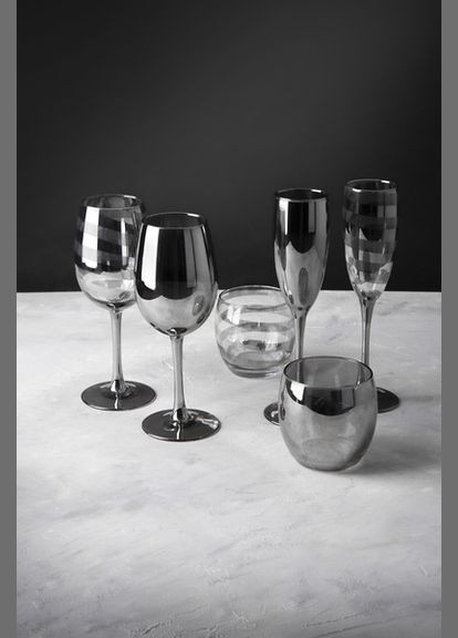 Набір склянок Delice Graphite, 6х340 мл Luminarc (372625443)