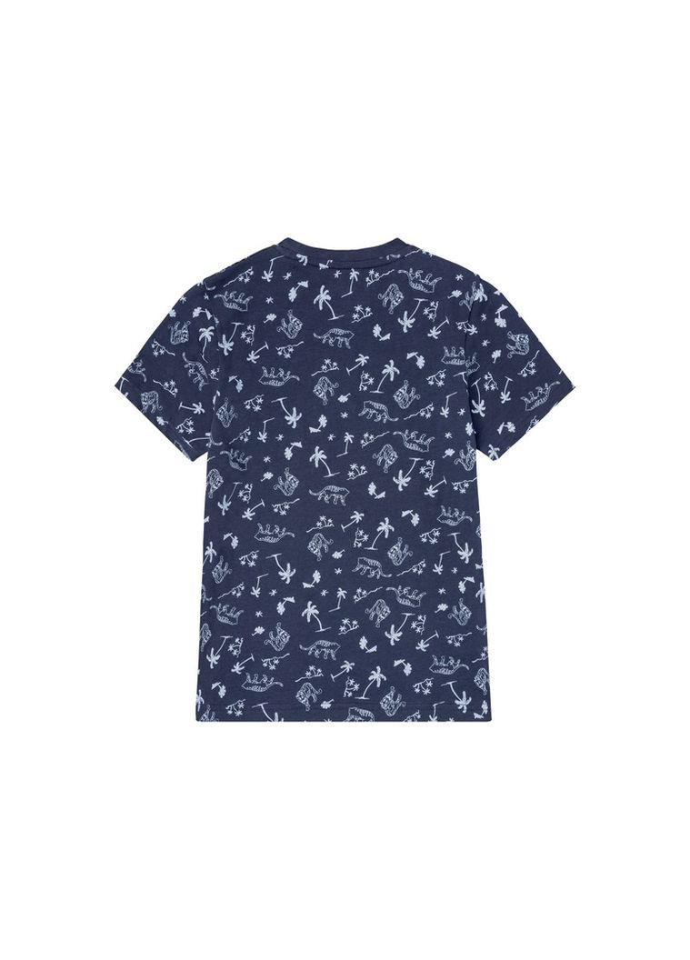 Темно-синя демісезонна футболка бавовняна для хлопчика lidl 372019 темно-синій Pepperts