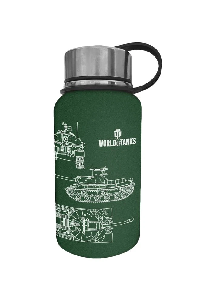 Термос WORLD OF TANKS 650 мл Green (FWGTHERMOS23GN000) Wargaming (399518765)