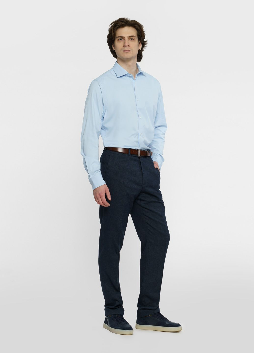 Сорочка чоловіча блакитна Arber custom fit (291064300)