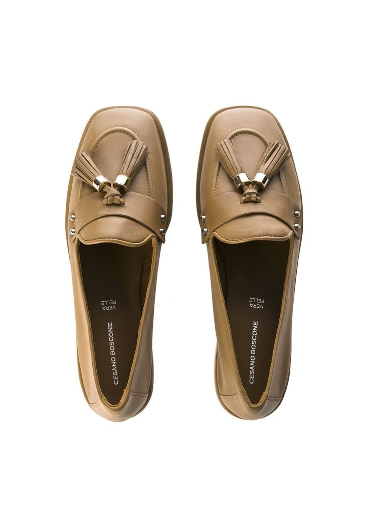 Жіночі лофери жіночі Cesano Boscone | бежеві (323464341)
