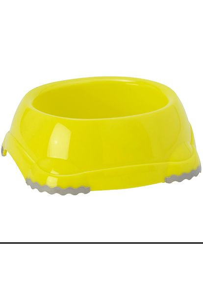 Пластикова миска для собак та кішок Смарті лимонна 315 мл Moderna (268301567)
