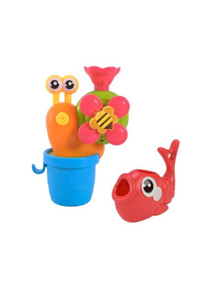Игрушка для ванны Улитка в горшке желто-красная (2610/2) Країна іграшок (370625689)