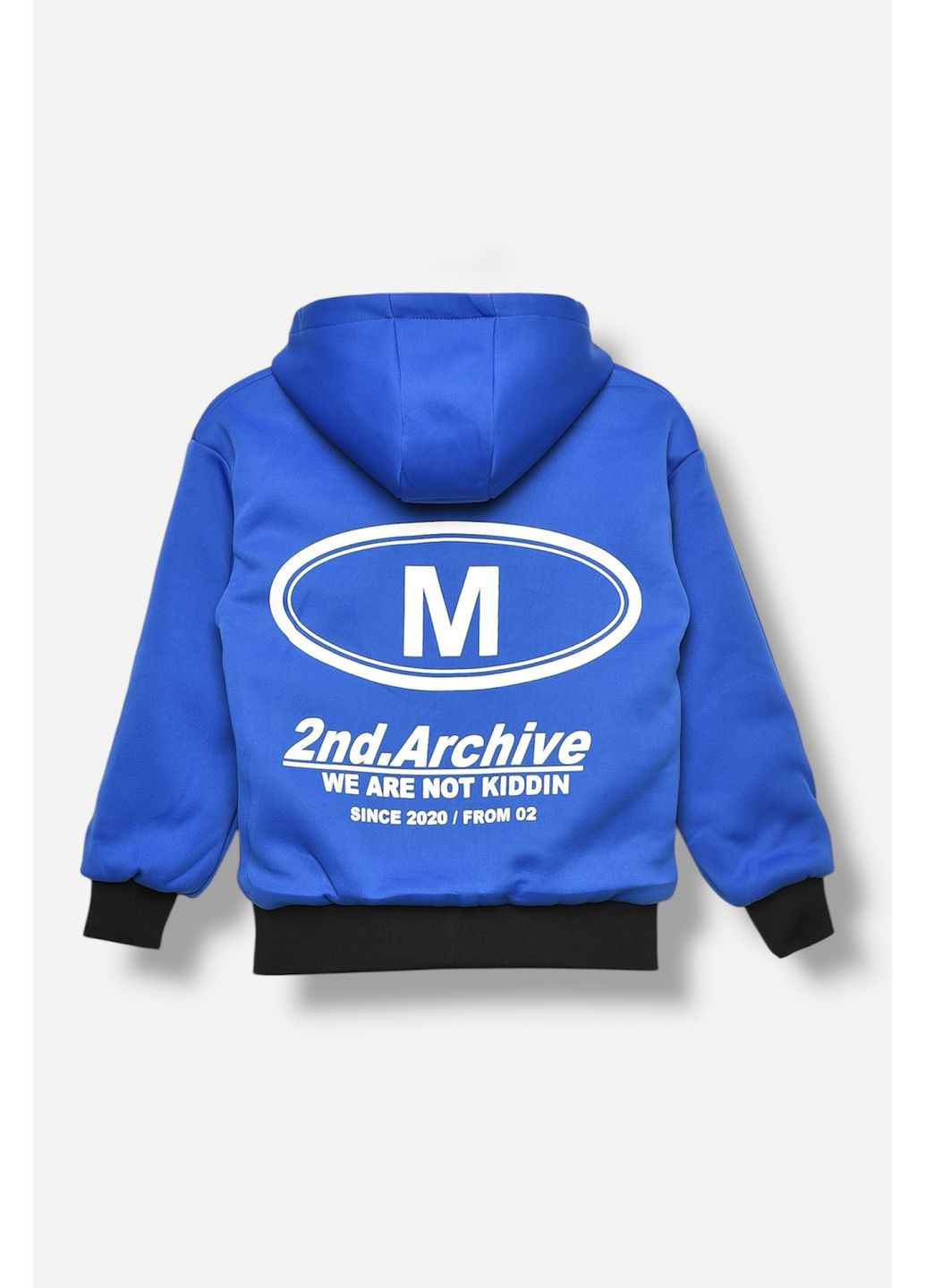 Чорна демісезонна куртка дитяча для хлопчика двостороння чорно-синього кольору Let's Shop