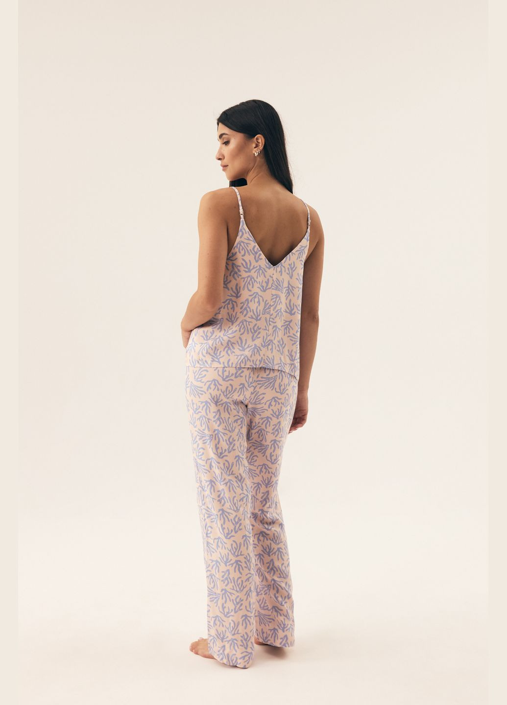 Рожева всесезон жіноча піжама майка + штани Henderson