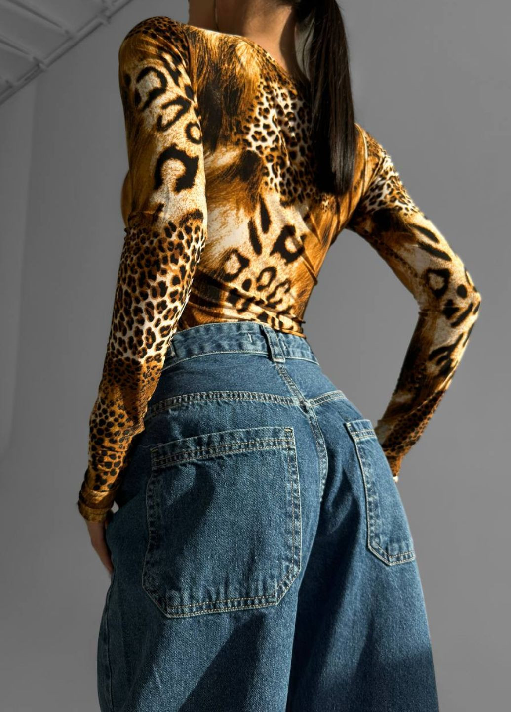Стильный боди с леопардовым принтом Україна (328214200)