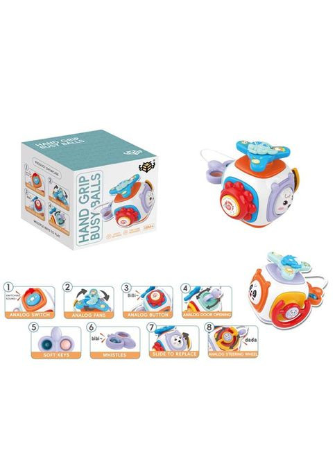 Гра бізикуб/бізібол, кермо-тріскачка, м'які кнопки, пискавка, рухомі деталі FD165 No Brand (315798584)