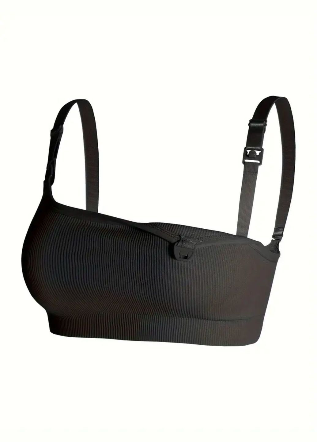 Чёрный топ для кормления No Brand