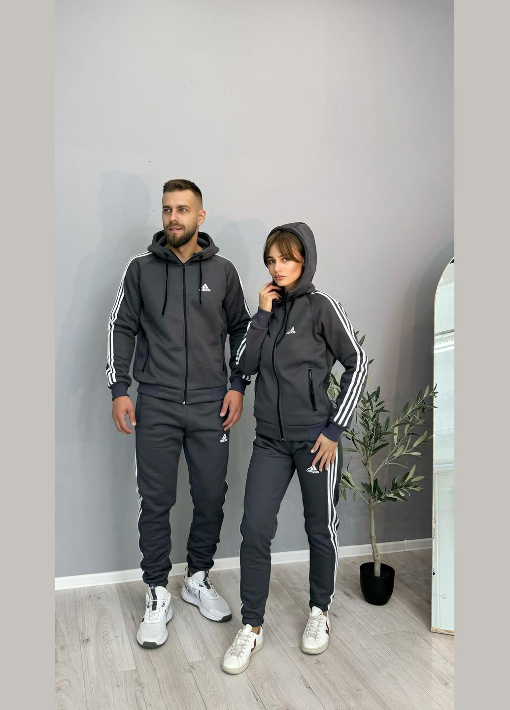 Спортивный костюм Adidas на ФЛИСЕ ❄️❄️❄️ No Brand (307085910)