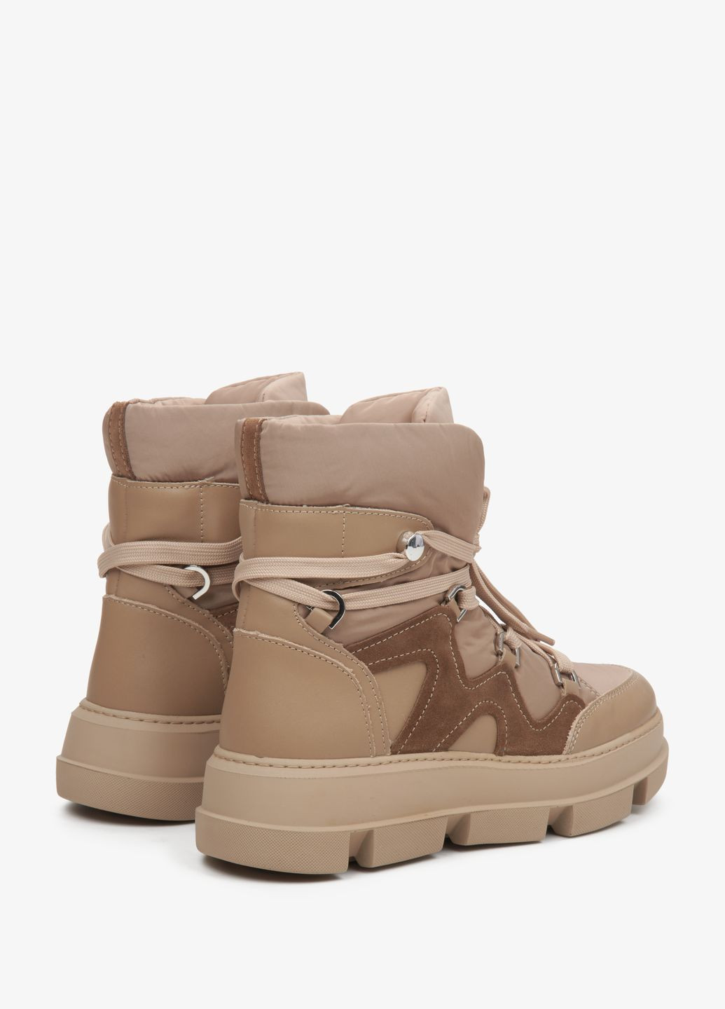 Зимние ботинки, цвет бежевый Estro