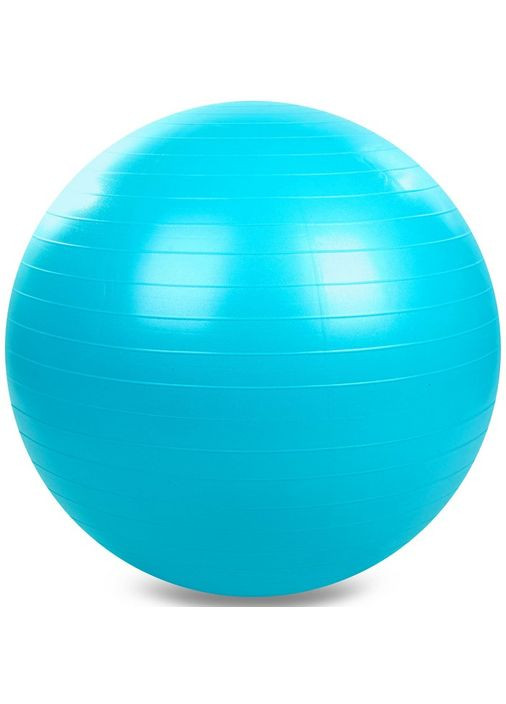 Фітбол м'яч для фітнесу сатин Блакитний (діаметр 75 см) FI-1984-75 Zelart (367617442)