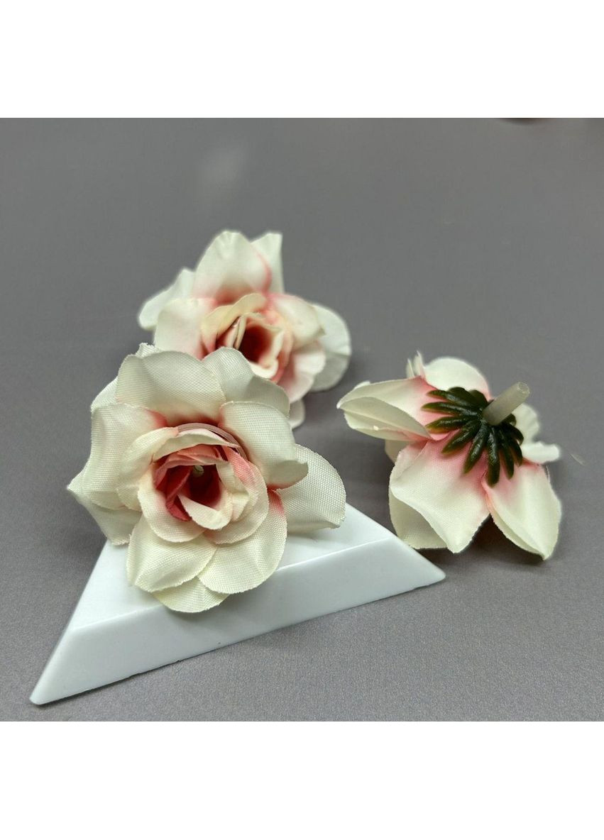 Гарденія штучна (головка) 3 см - кремовий із рожевим Plus-plus (352743826)