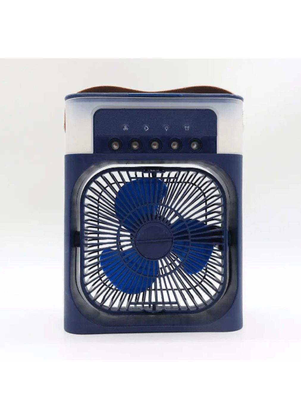 Портативний настільний міні-вентилятор кондиціонер 4 в 1 зі зволожувачем повітря підсвічуванням 21х26х9 см (477548-Prob) Синій Unbranded (297984310)