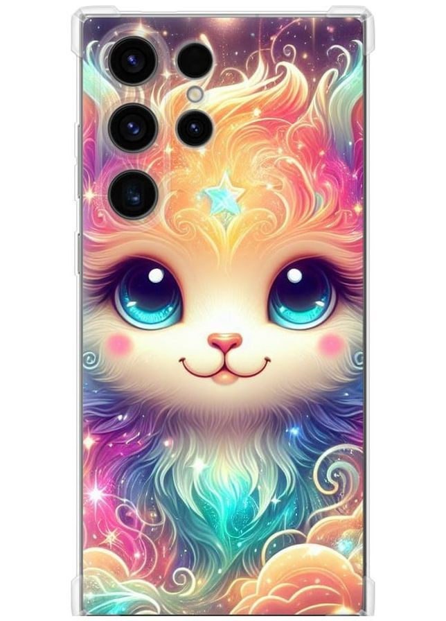 Силикон с усиленными углами чехол 'Сказочный котенок' для Endorphone Samsung Galaxy S24 Ultra (314933277)