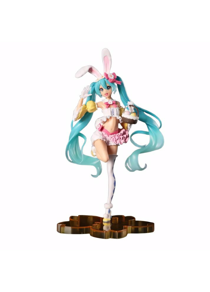 Аніме фігурка Hatsune Miku Хацуне Міку з вушками та великоднім кошиком 23см No Brand (341324913)