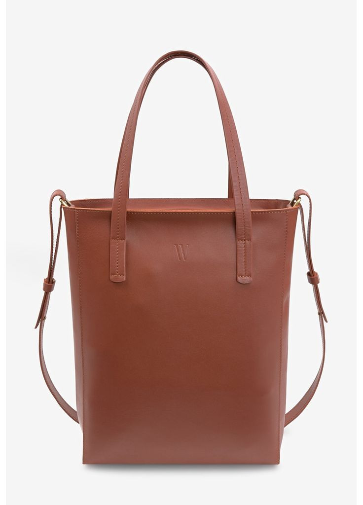 Шкіряний шоппер Nancy світло-коричневий The Wings (348358693)