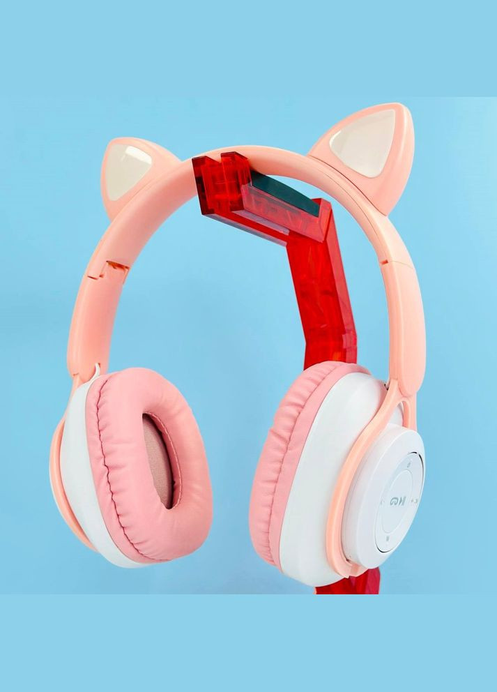 Бездротові навушники з котячими вушками QC11 Cat Ear Рожеві No Brand (304254289)