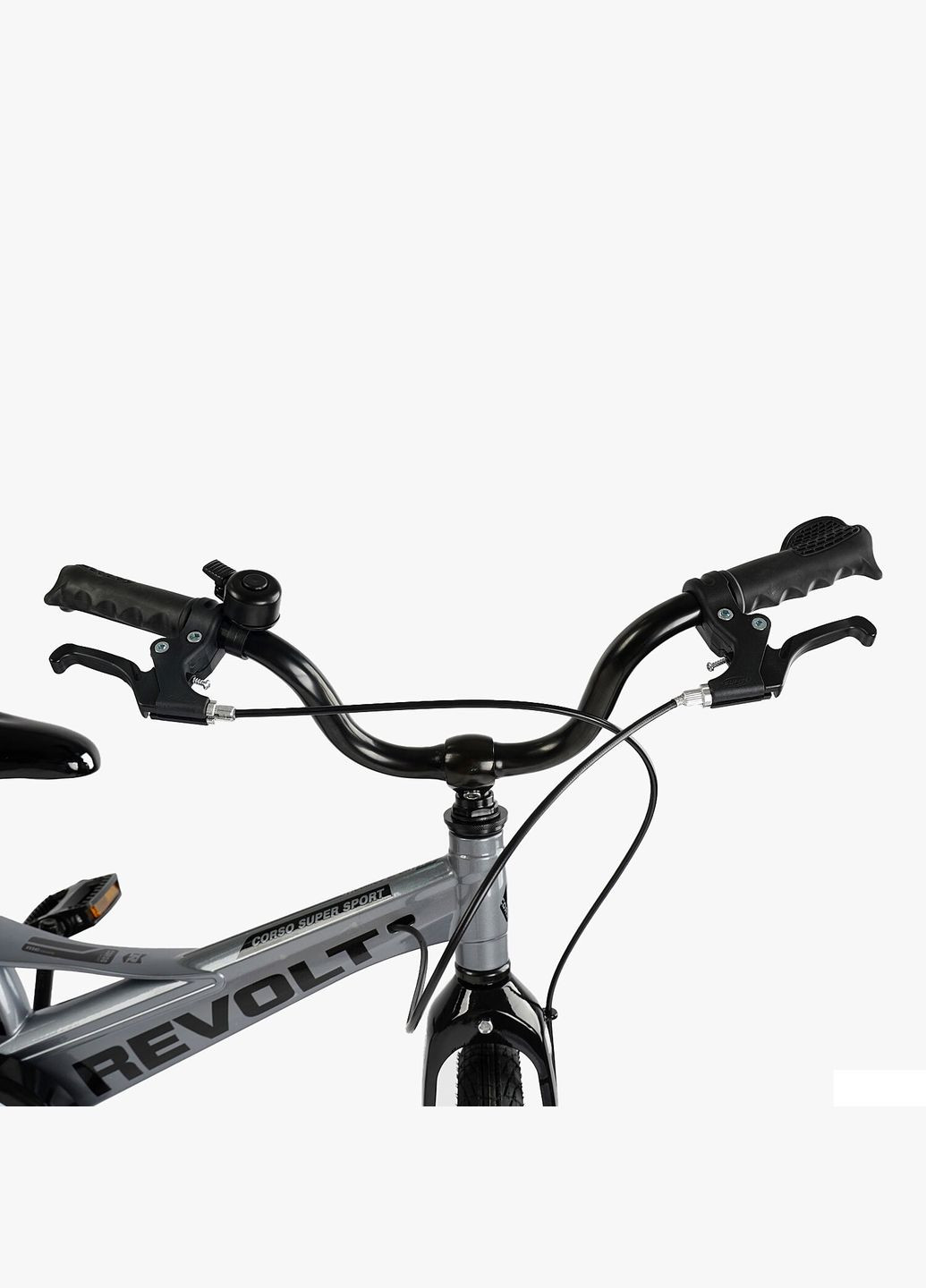 Велосипед REVOLT двоколісний магнієва рама 18 дюймів з додатковими колесами Сірий (MG-18655) Corso (316259355)