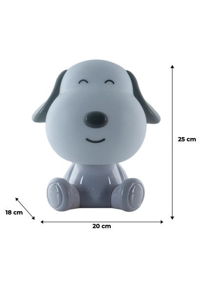 Ночник Светильник LED с аккумулятором Doggy, (K24-491-3-1) Kite Світильник LED з акумулятором Doggy, білий (367830012)