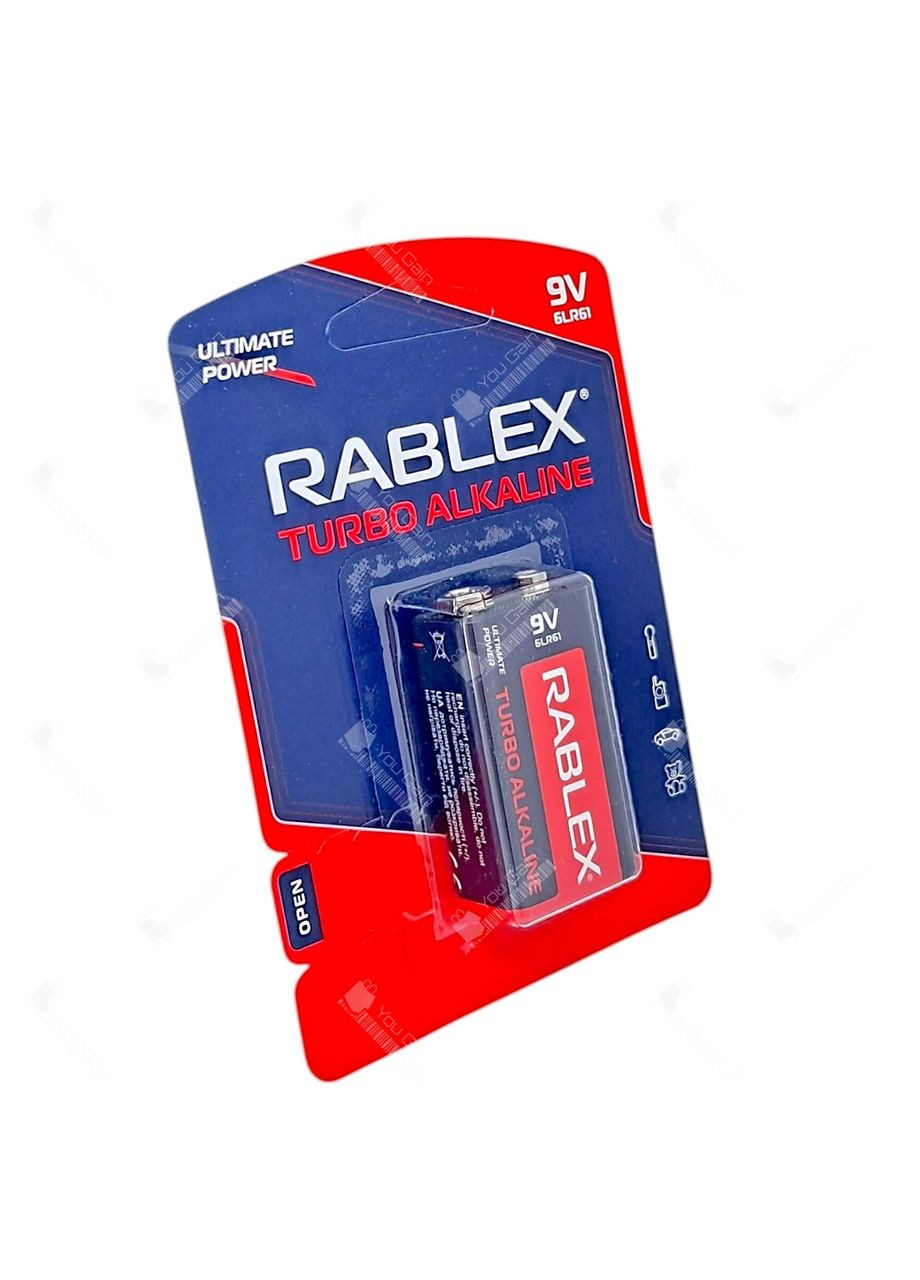 Батарейка Turbo Alkaline 9В/6LR61 Rablex (361066630)