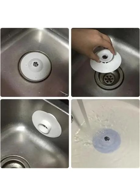 Заглушка для раковини Універсальний корок для зливу в раковині Пробка натискна для раковини (в асортименті) No Brand (365866942)