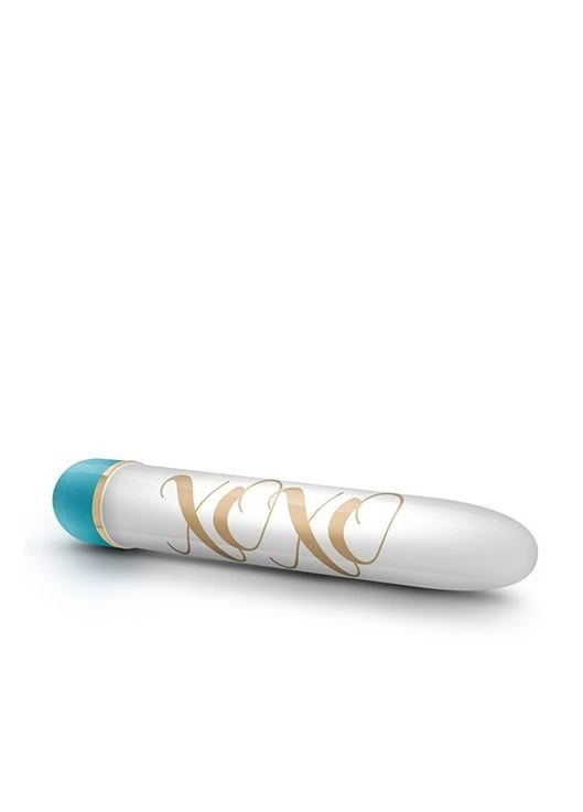 Вибратор Дамский пальчик Xoxo, бело-голубой, 14.5 х 2.5 см Blush (303893639)