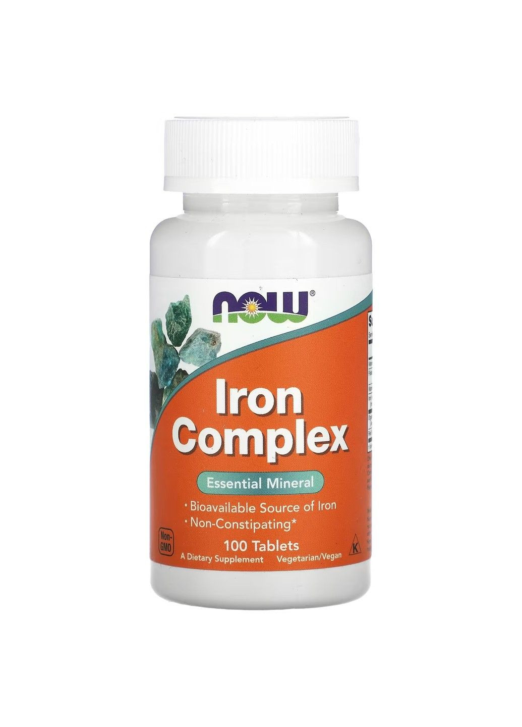 Комплекс с Железом Витамином С и В-12 Iron Complex - 100 таб Now Foods (284119897)