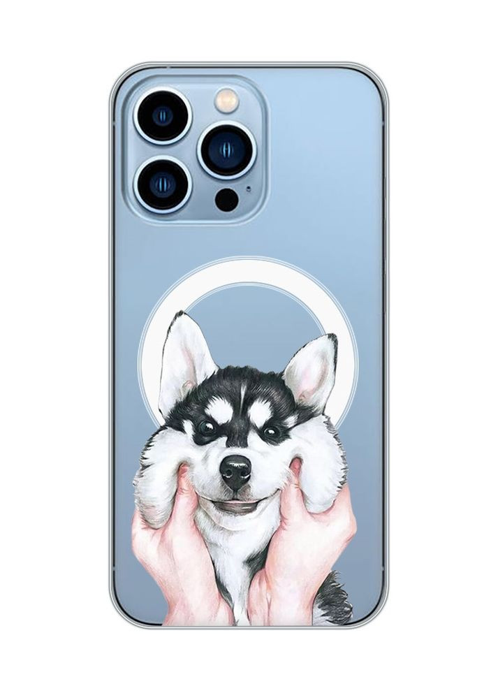 Магнитный чехол на iPhone 13 Pro Max с поддержкой MagSafe:: Мордочка (принт 121) Creative (360690641)