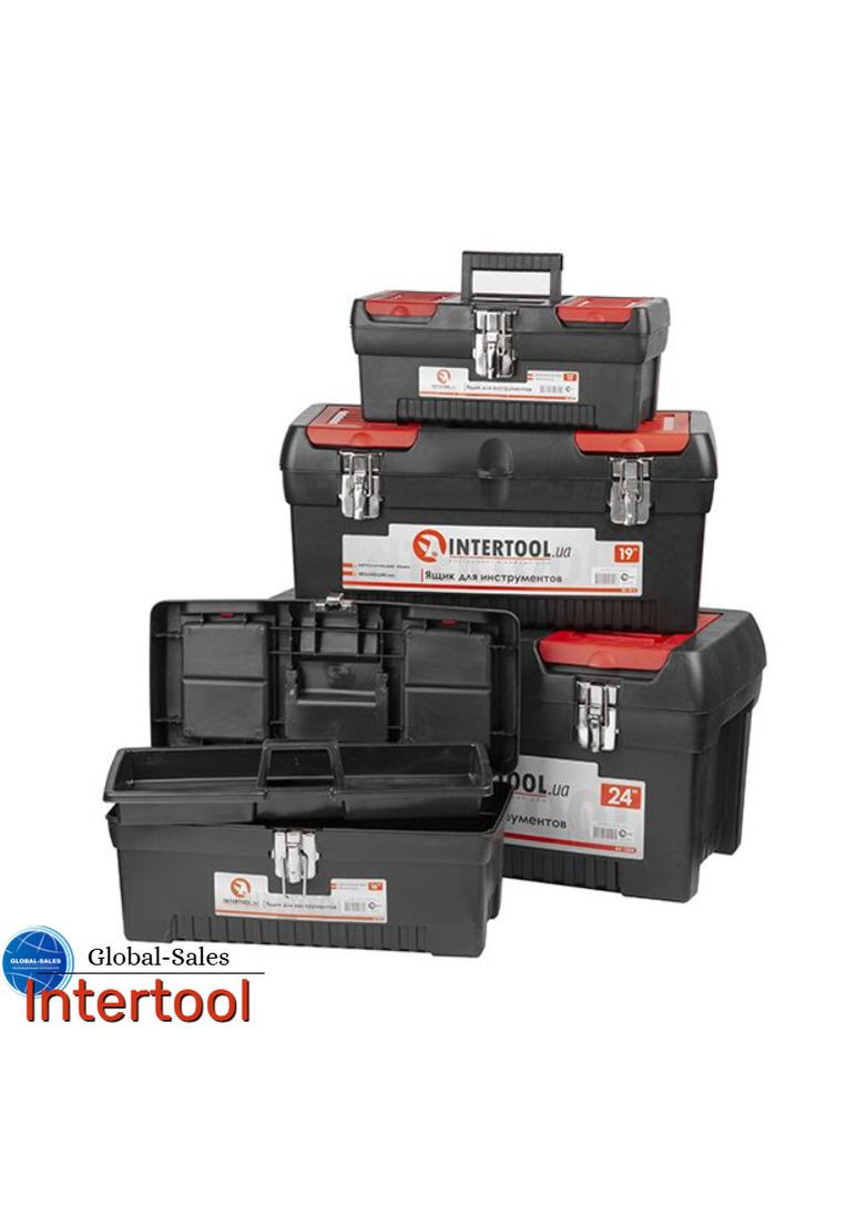 Комплект ящиков 13" 16" 19" 24" (4 шт.) (BX-0004) Intertool (353493285)