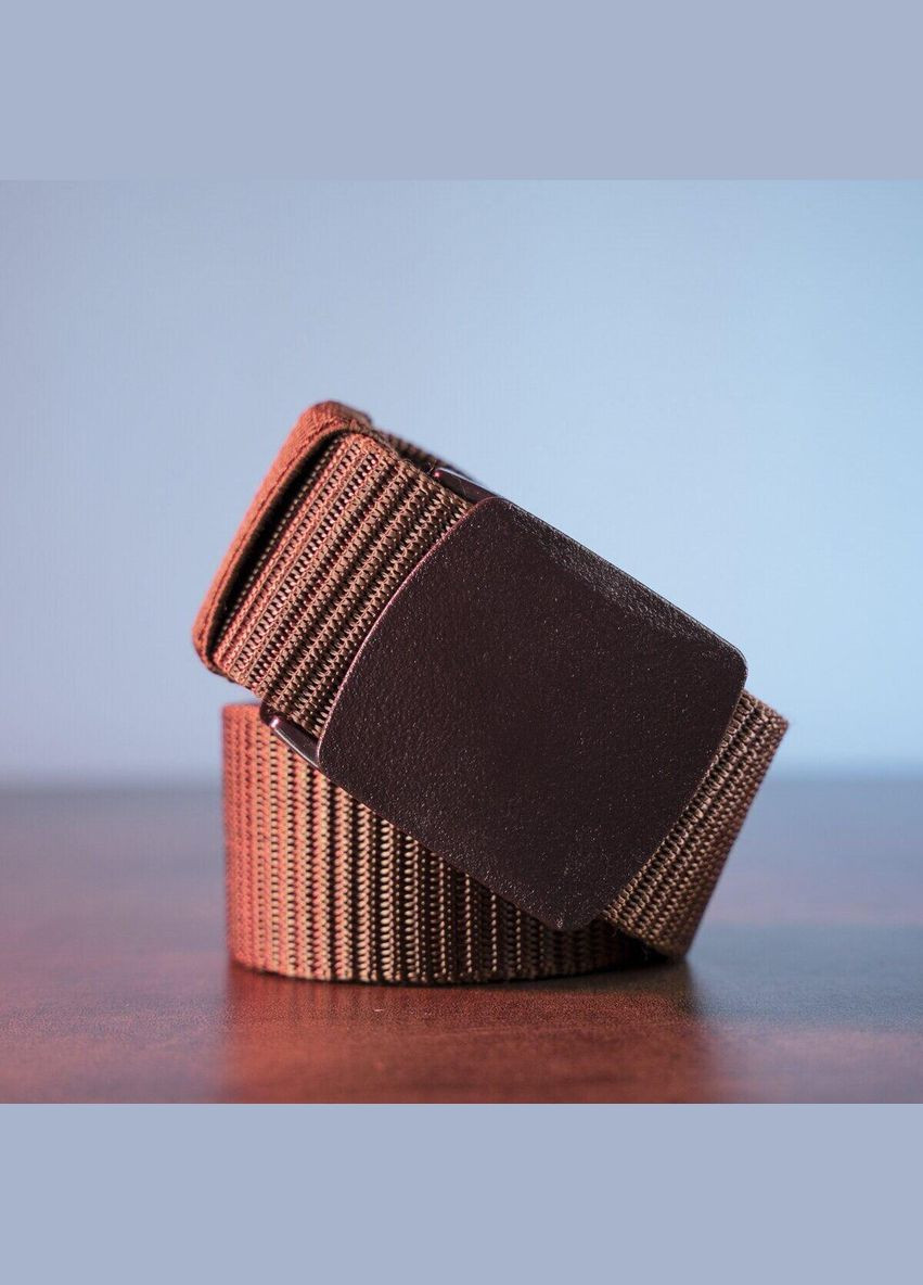 Тканинний чоловічий ремінь 20229 Коричневий Vintage (329149118)