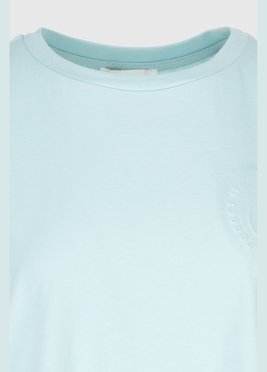 Голубая летняя футболка PEPPER MINT