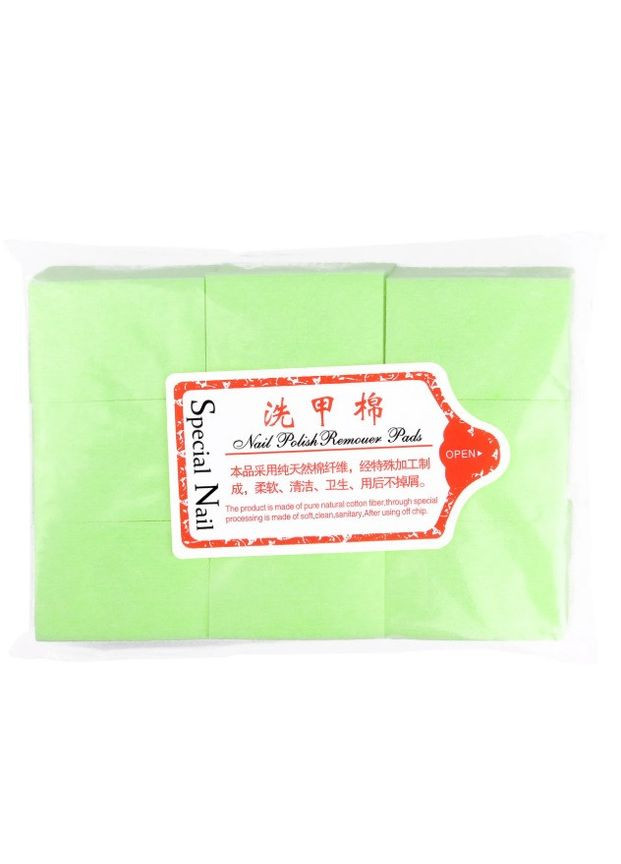 Безворсові серветки тканинні 5.5х4, 400 шт. зелений YRE (296630055)